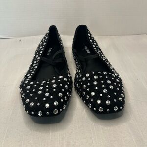Torrid Black Flats with Silver Accents Size 9.5